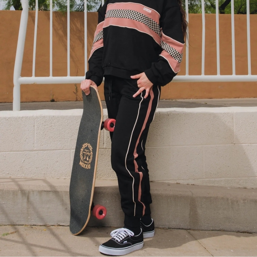 Dixxon Sunday Sweatpant Joggers Neo Stripe Women's Medium Casual